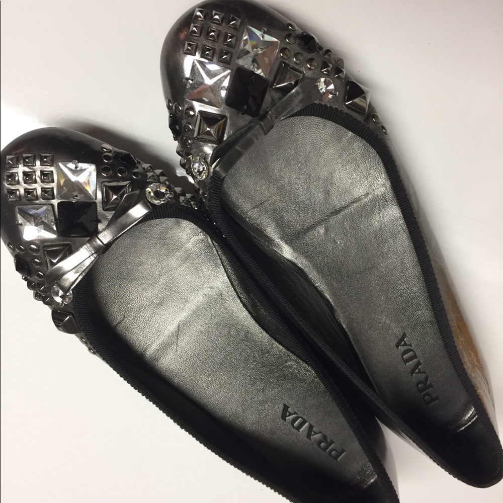 Prada diamond flats